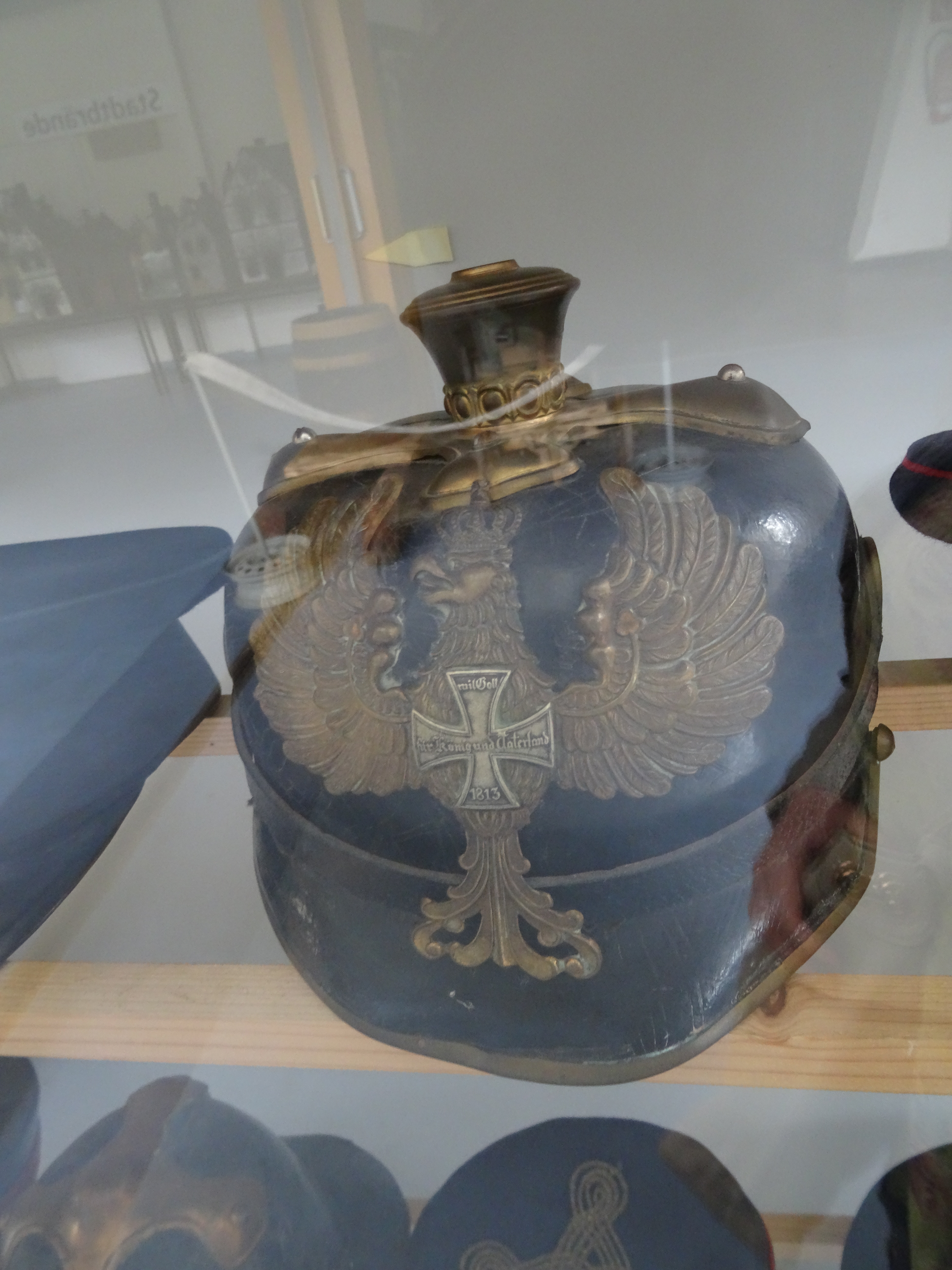 Historischer Feuerwehrhelm