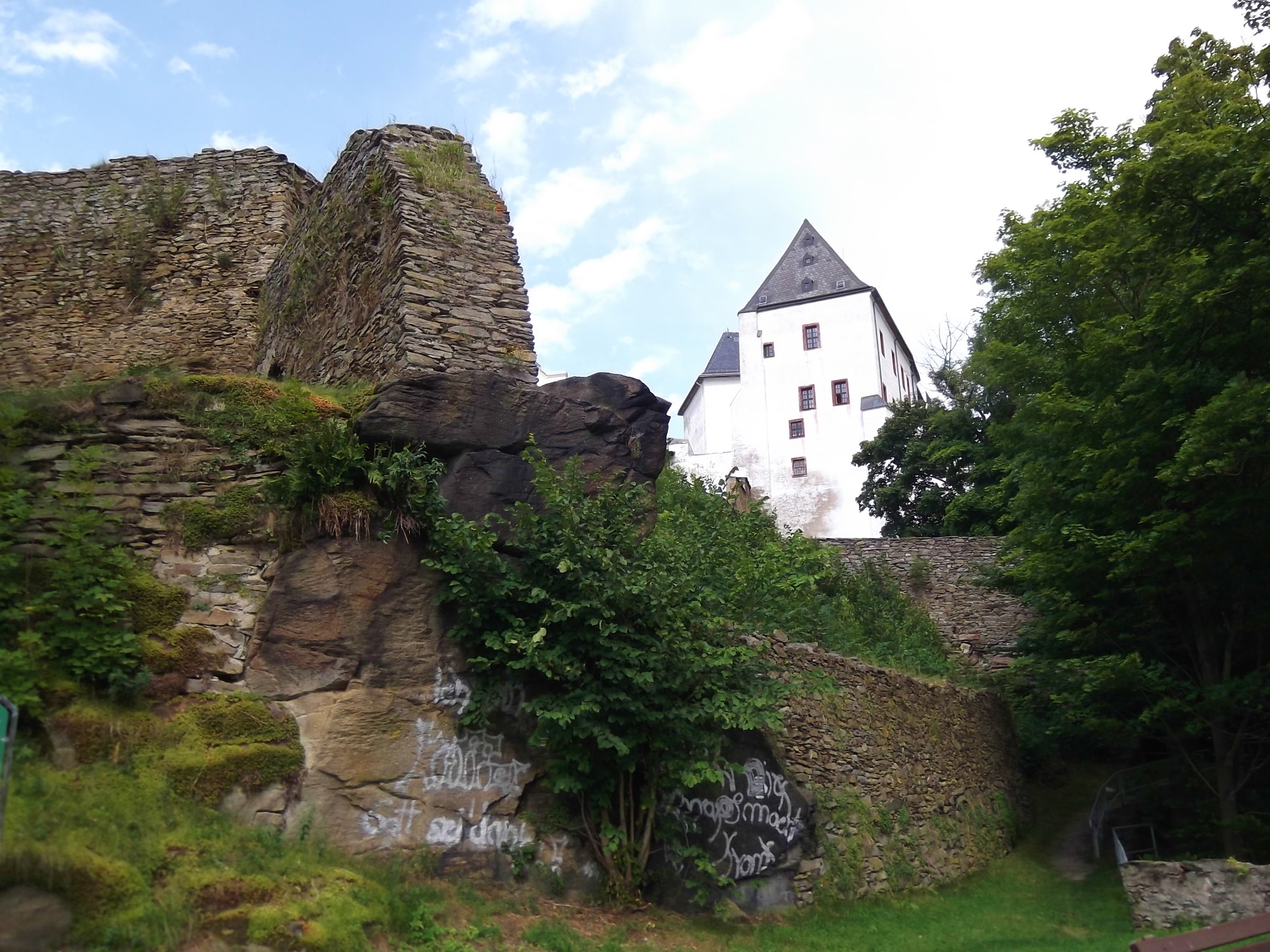 Blick vom Hag zur Burg