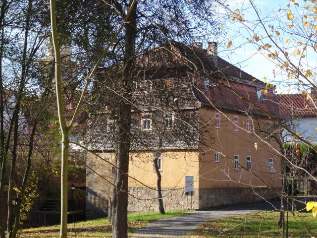 Reßmühle Fladungen 1802, z. Zt. unseres Besuches leider nicht zu besichtigen wegen Restaurierung