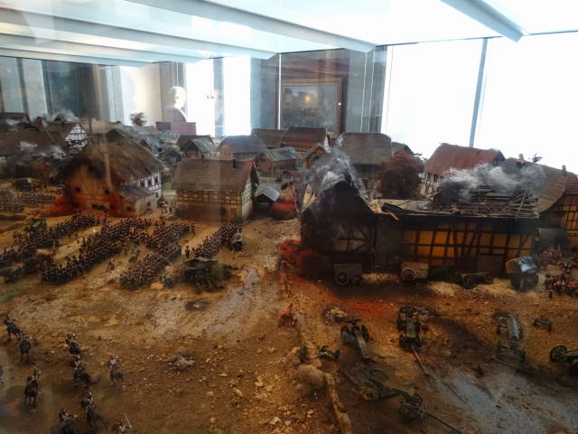 Das Museum - Modell des Schlachtfeldes