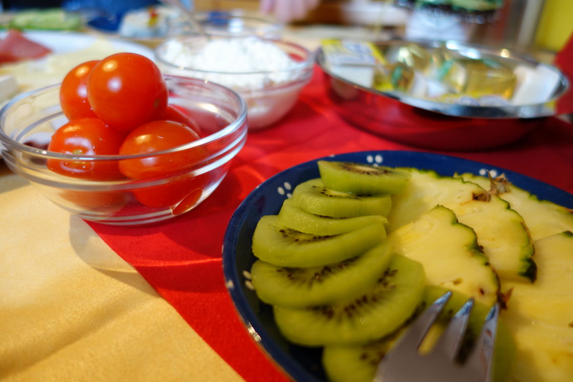 reichhaltiges Frühstück