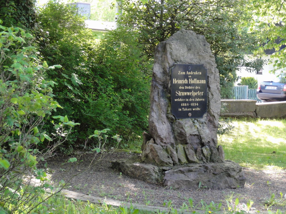 Gedenkstein für den Verfasser des Struwwelpeter - Heinrich  Hoffmann