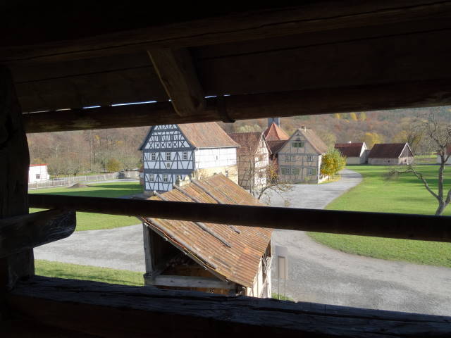 Hofstelle Bahra , Blick von der Darre