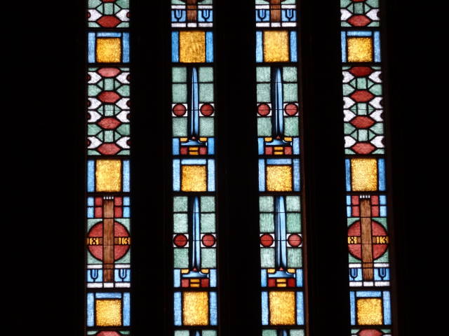 bleiverglastes Fenster im Detail