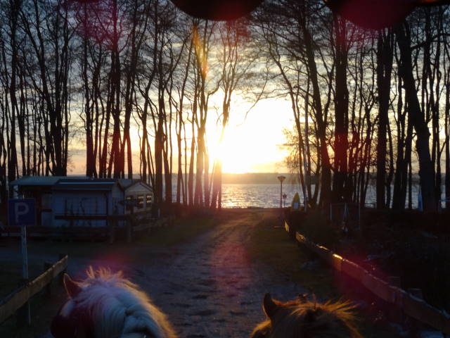 Sonnenuntergang am Schweriner See