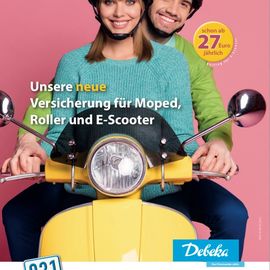Unsere neue Versicherung für Moped, Roller und E-Scooter. Ihr Team der Debeka in Köln Höhenhaus.