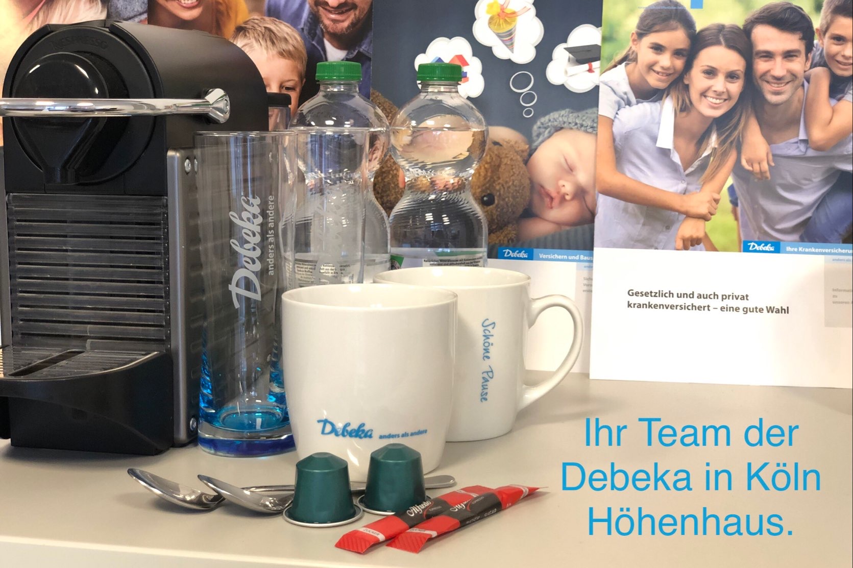 Sie sind herzlich Willkommen. Ihr Team der Debeka in Köln Höhenhaus