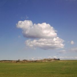 Landstrasse auf der  Insel Usedom