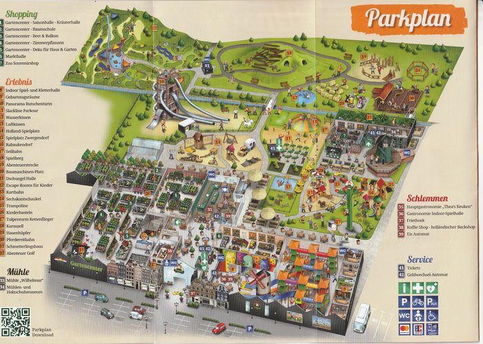 aktueller Plan des Parks