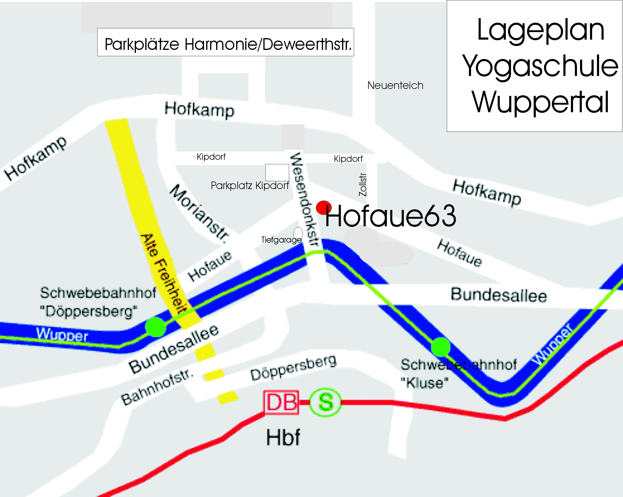 Lageplan in Wuppertal