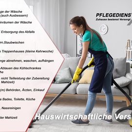 Hauswirtschaftliche Unterstützung bei Pflegedienst A-Z