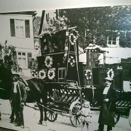 Foto des Original Aussteuerwagens der Braut
