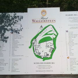 Grundrissplan der Burg Harburg