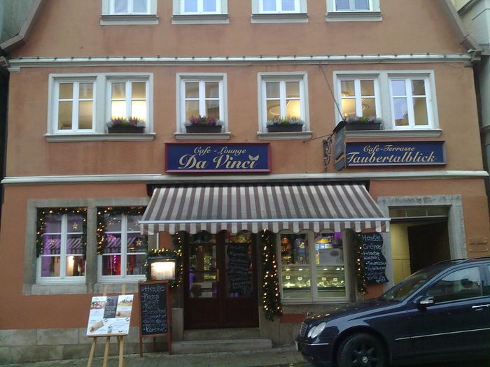 Cafe Da Vinci - mit herrlichem Blick vom Cafe ins Taubertal