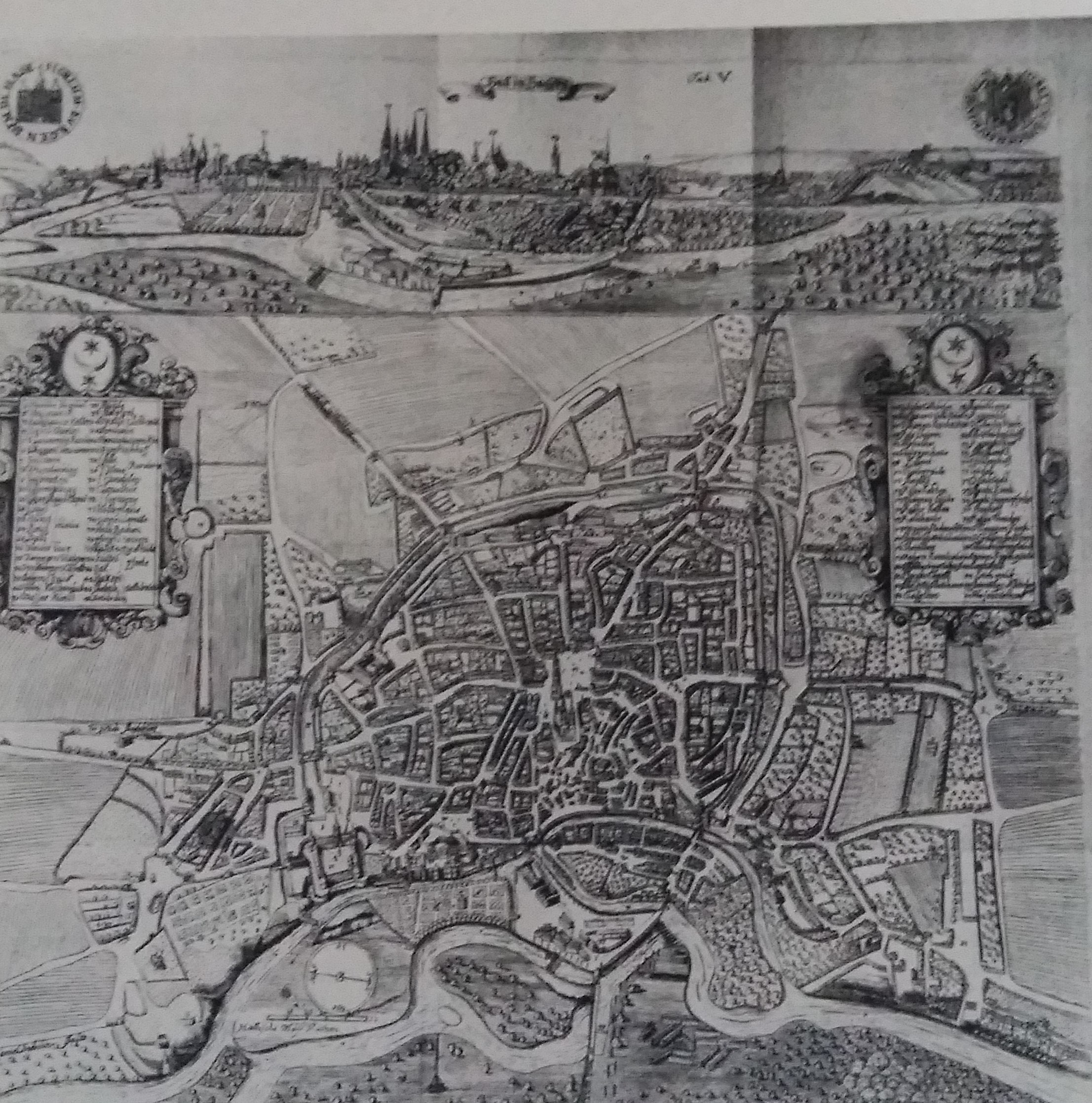 Historischer Stadtplan von Halle