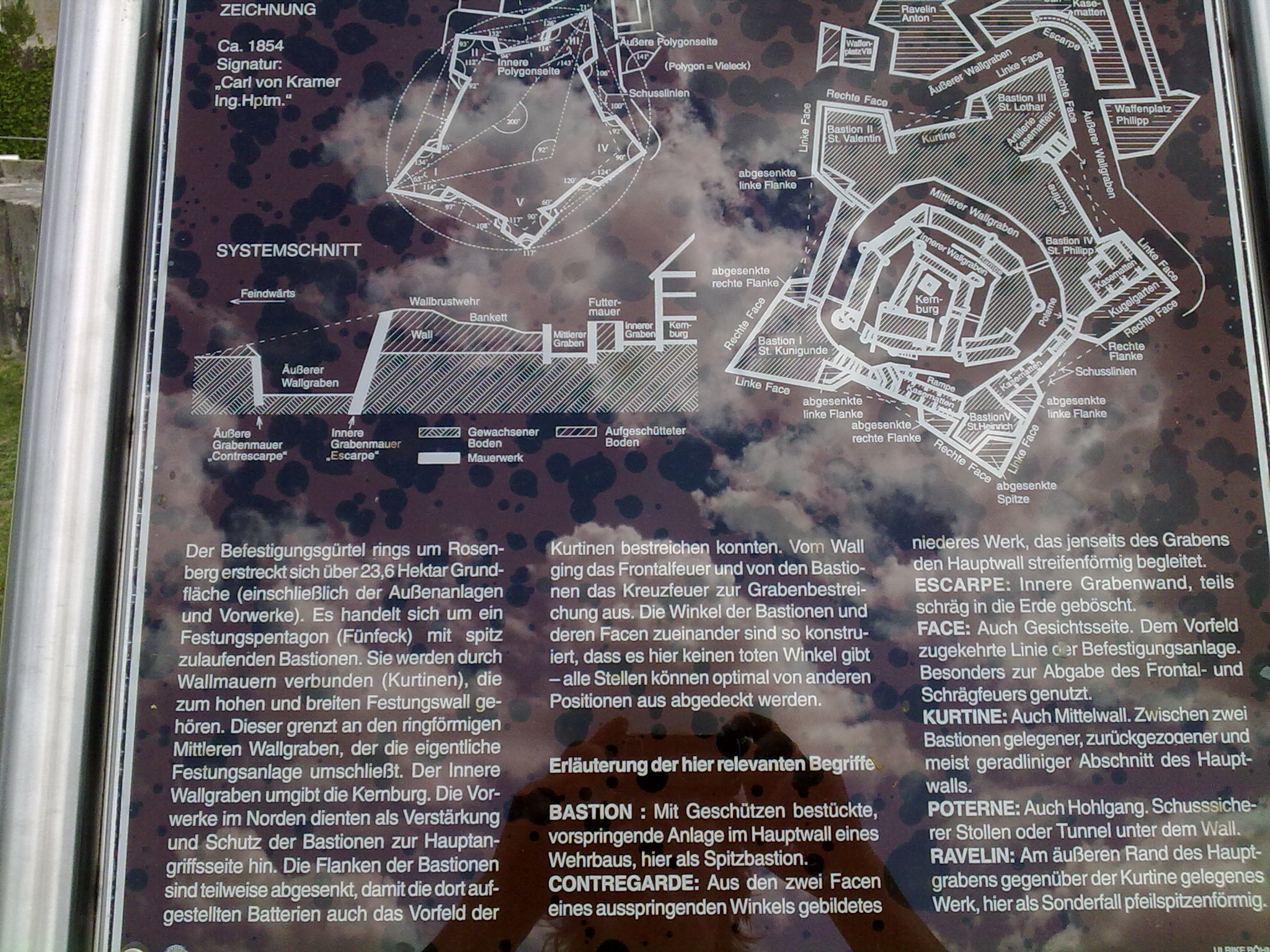 Plan der Festung Rosenberg
