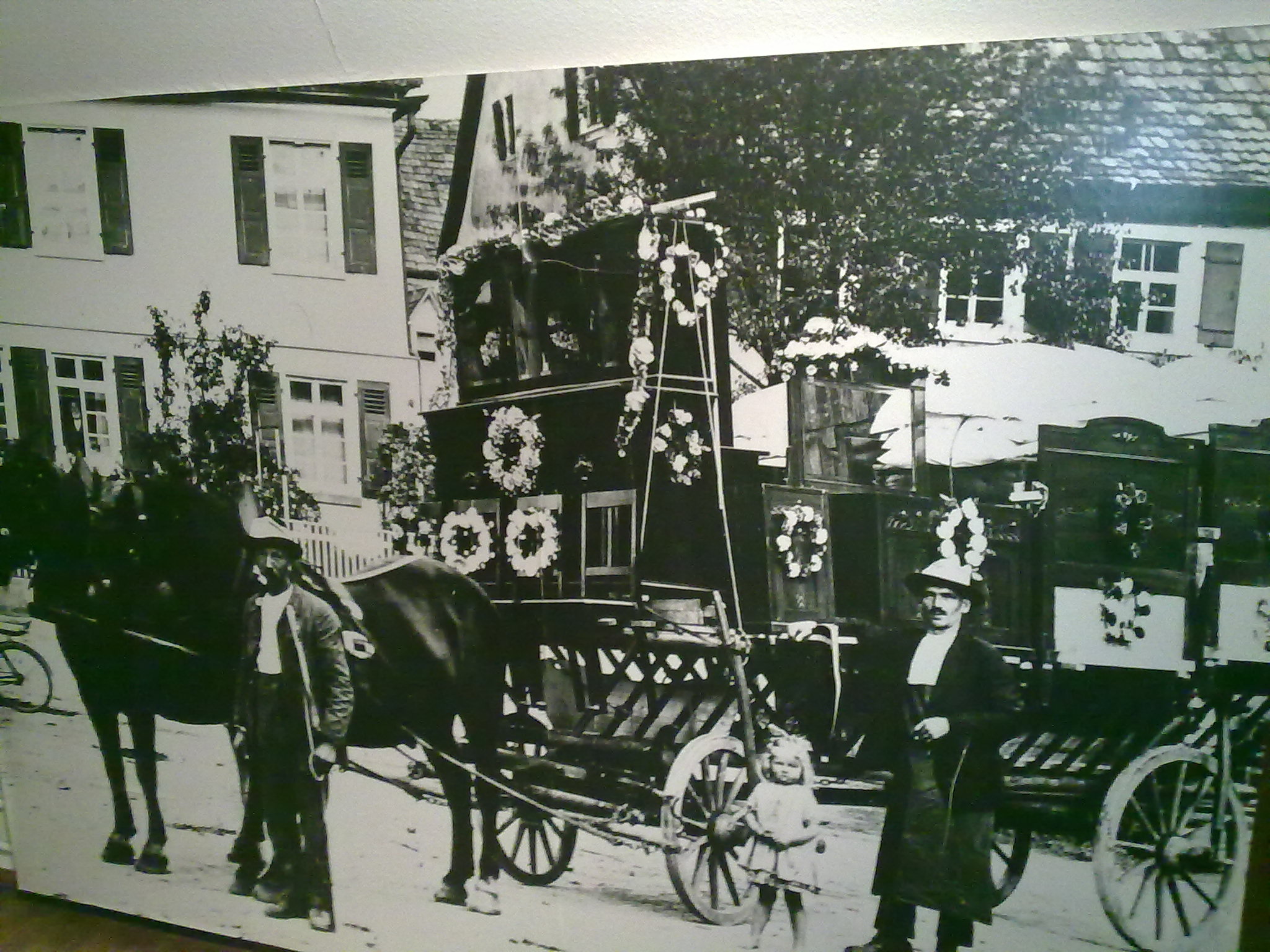 Foto des Original Aussteuerwagens der Braut