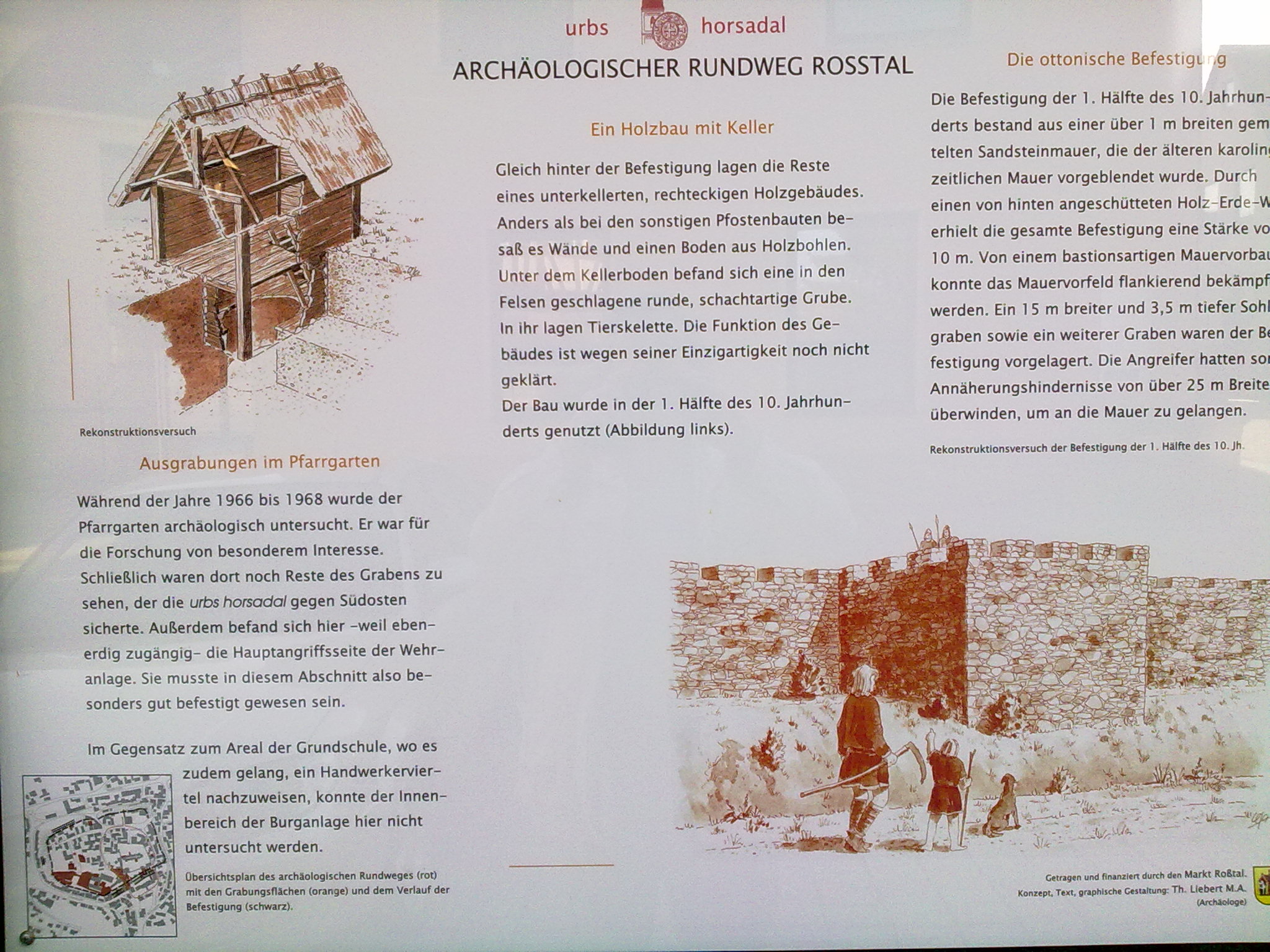 Bildertafeln zum Achäologischen Rundweg in Roßtal