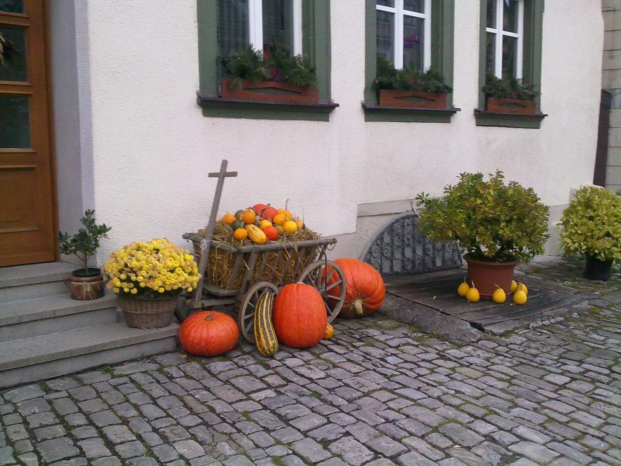 Herbstdekoration in Röttingen