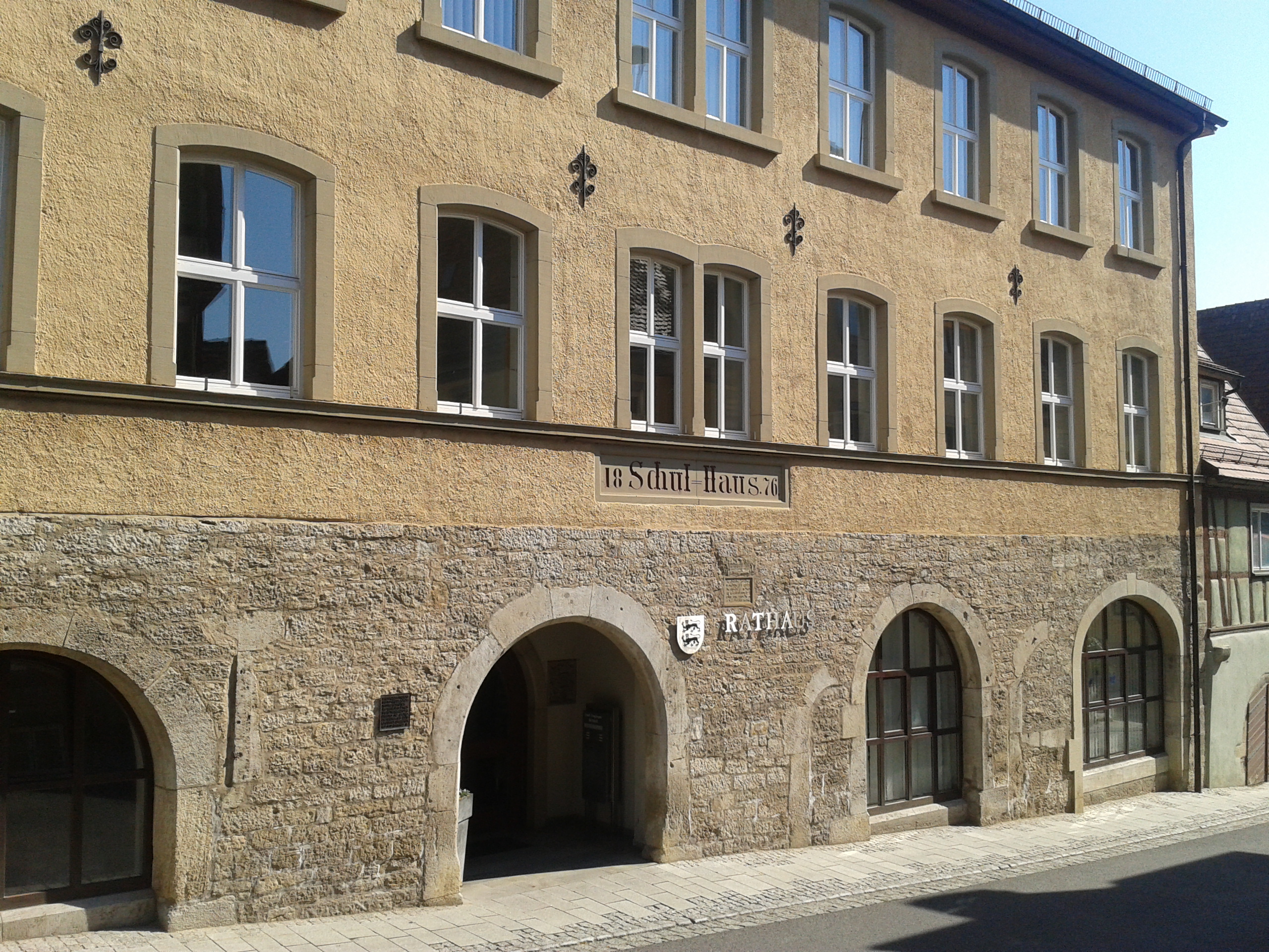Das "neue" Rathaus von Creglingen