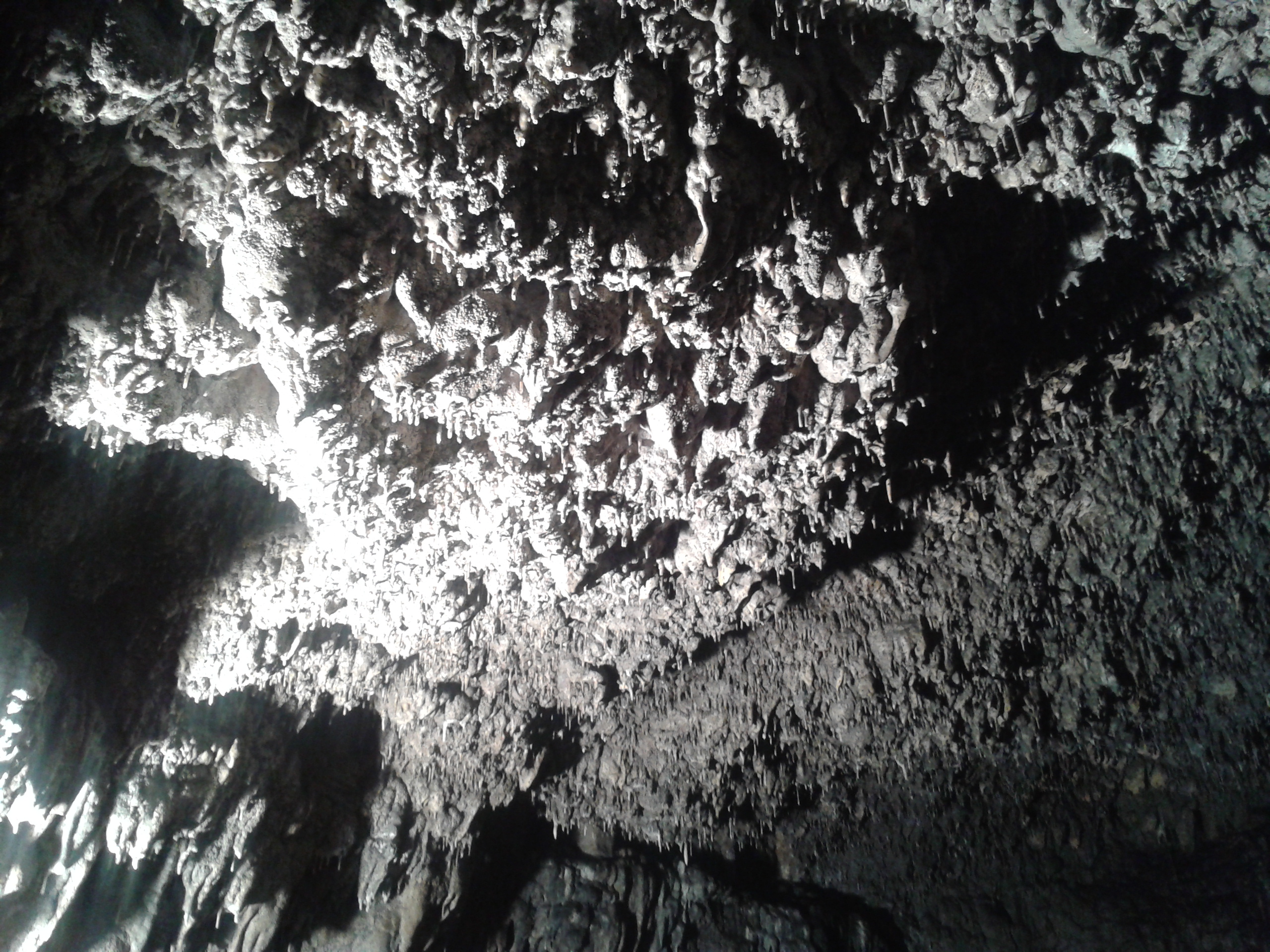 Höhlendecke-Tropfsteine