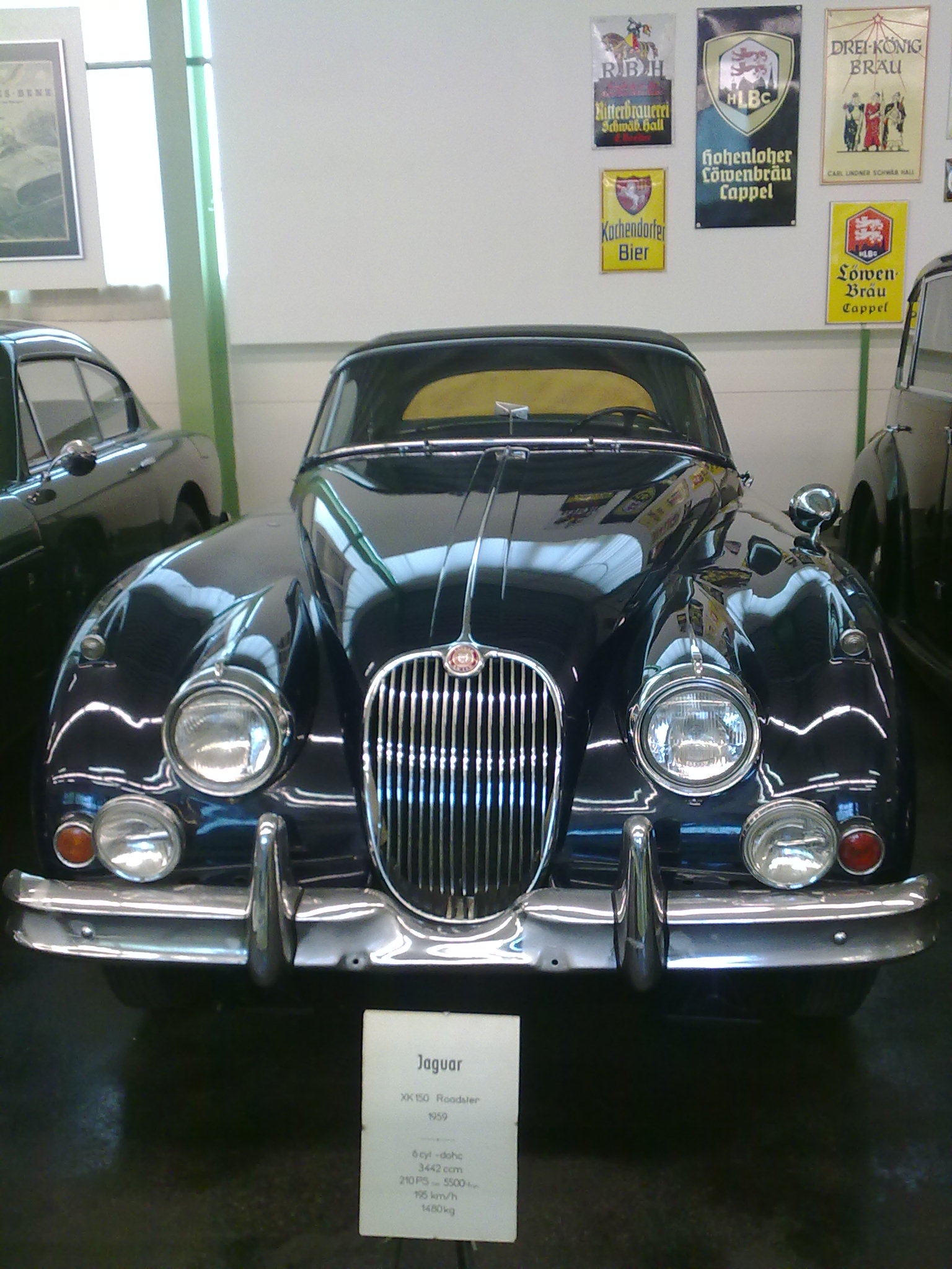 Jaguar XK 150 Roadster 1959 im Motormuseum in Öhringen
