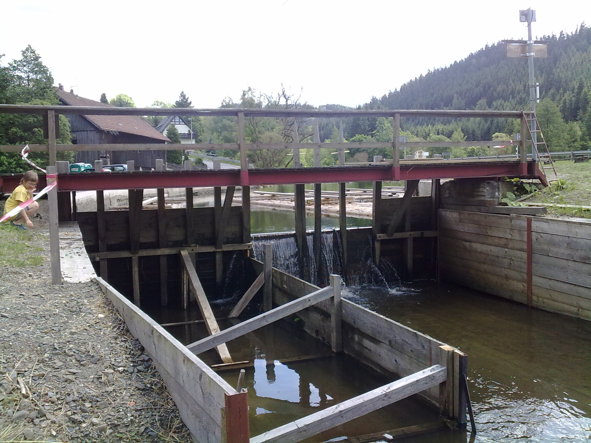 Flößerwehr an der Wilden Rodach