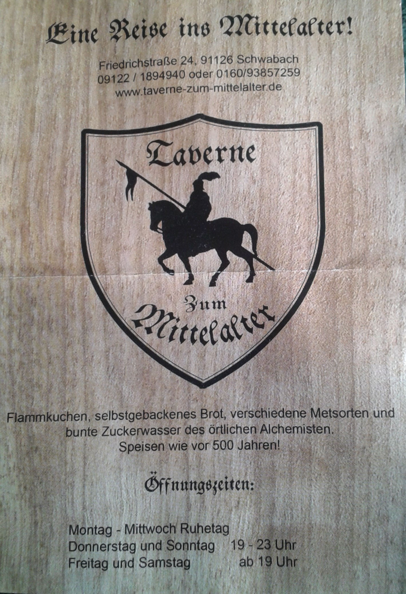 Bild 3 Taverne zum Mittelalter in Schwabach