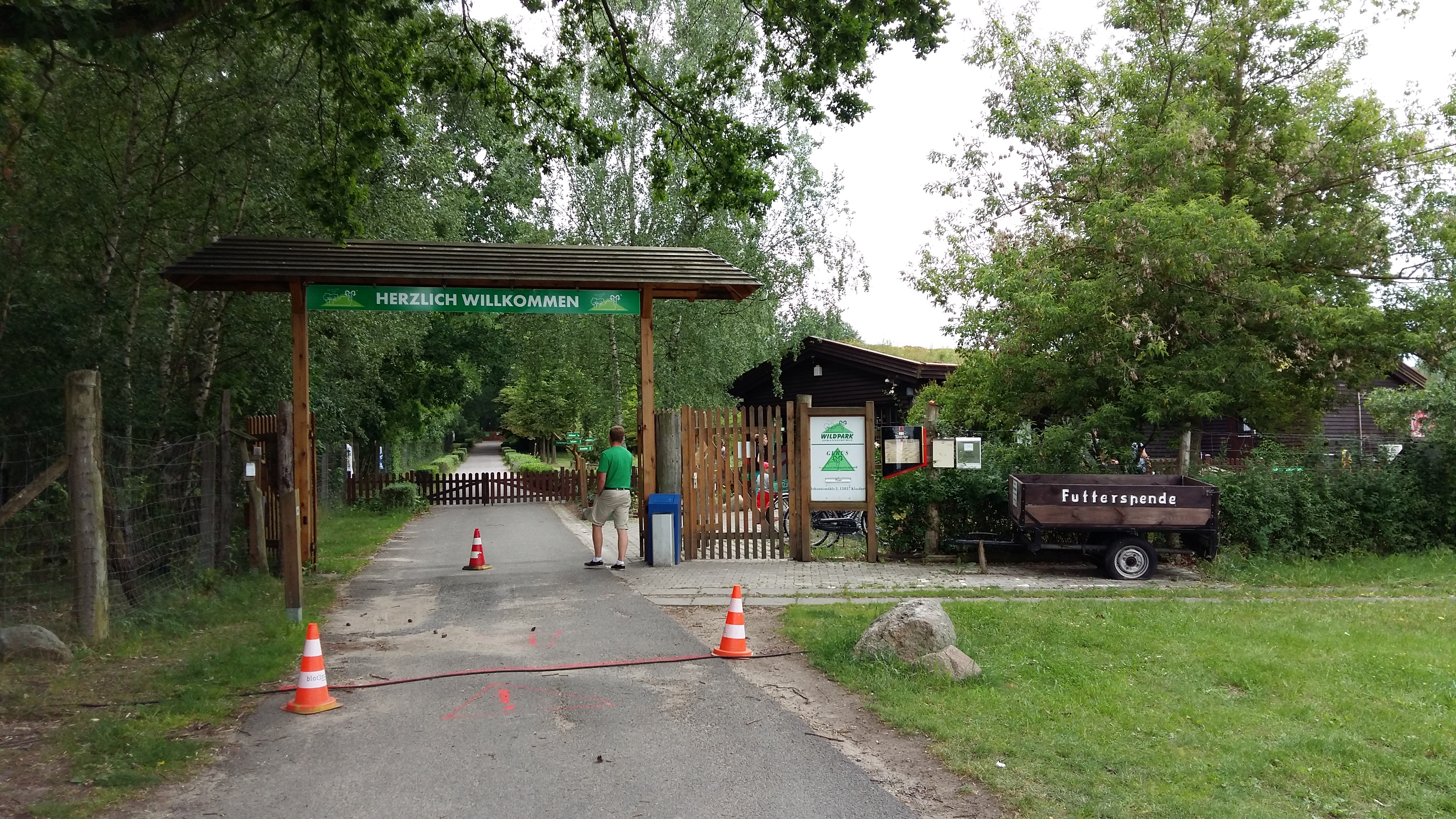 Der Eingangsbereich in den Wildpark Johannism&uuml;hle