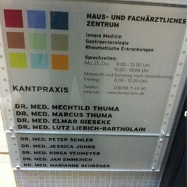 Kantpraxis Thuma Gieseke Liebich-Bartholain Dres.med. Arztpraxis für Innere Medizin in Berlin