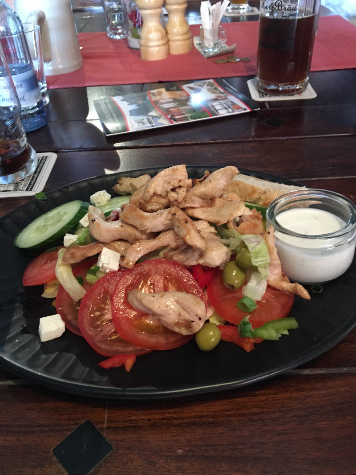 Salat Putenschnitzel