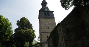 Der schiefe Turm in Bad Frankenhausen am Kyffhäuser