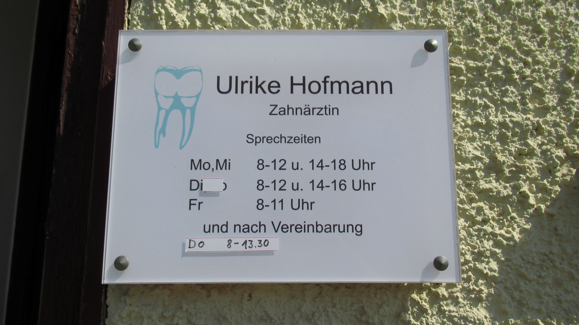 Bild 1 Zahnarztpraxis Ulrike Hofmann in Amt Wachsenburg