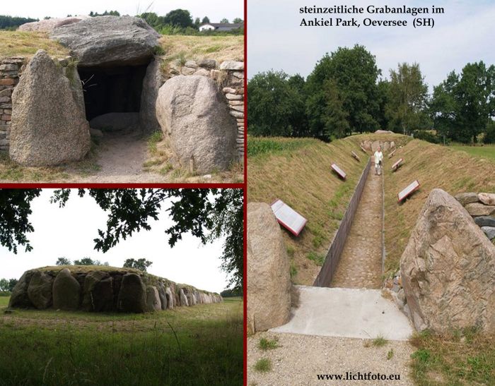 Arnkiel-Park Munkwolstrup, eine Ansammlung von gewaltigen Hünengräbern und Steinkistengräbern aus der Steinzeit