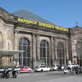 Bahnhof Dresden-Neustadt im April 2018.