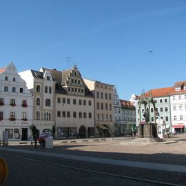 Marktplatz Wittenberg, Westseite.