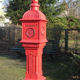 Der Hydrant an der Promenade.