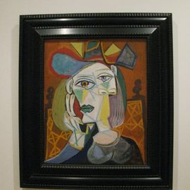 Kopf einer Frau mit buntem Hut, 1939, Pablo Picasso