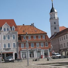 Blick vom Altmarkt am Rathaus aus.