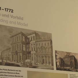 Villa (Museum) Barberini in Potsdam links und "Palazzo Barberini" in Rom von damals rechts.
