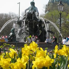 Neptunbrunnen vor Ostern 2017. :)