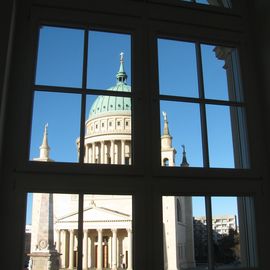 Der Ausblick aus dem Museum Barberini zur Nordseite hin zum Alten Markt.