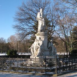 Das Goethe Denkmal Berlin-Tiergarten im Januar 2017.