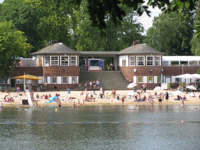 Freibad Plötzensee im Sommer 2017.