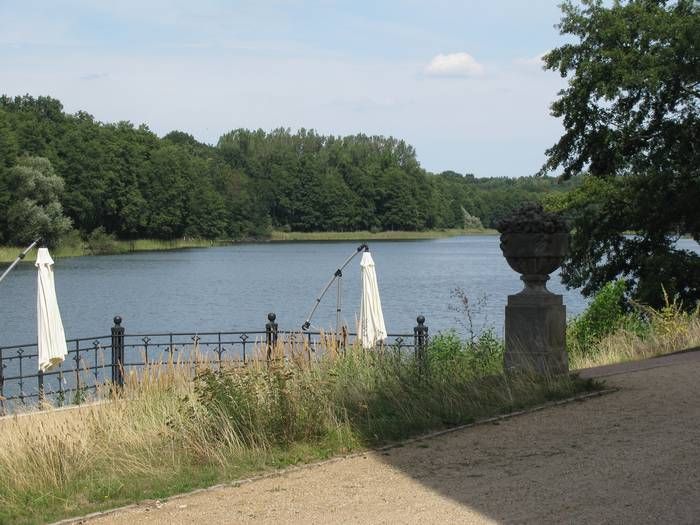 Der Grunewaldsee, Blick nach Norden. Vom Schlosshof aus.