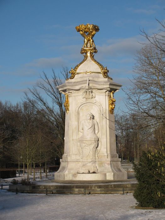 Das Denkmal dort im Schnee -Anfang Januar 2017.