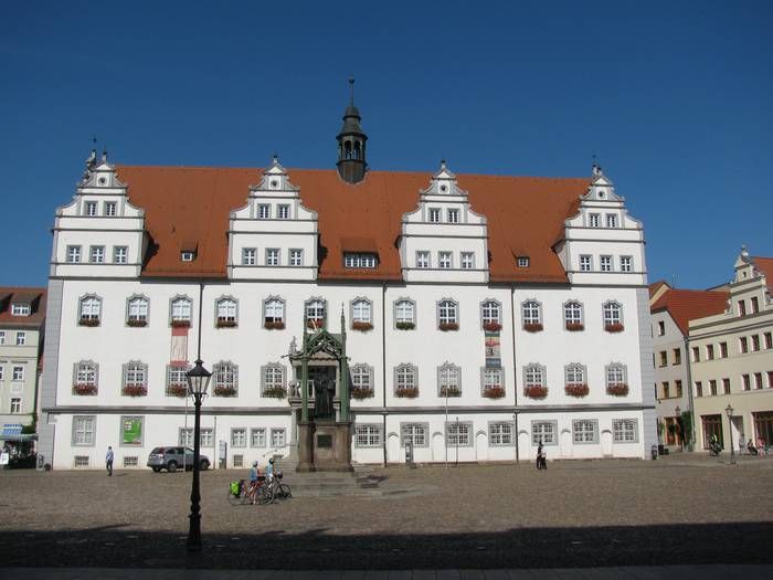 Altes Rathaus Wittenberg im September 2018.