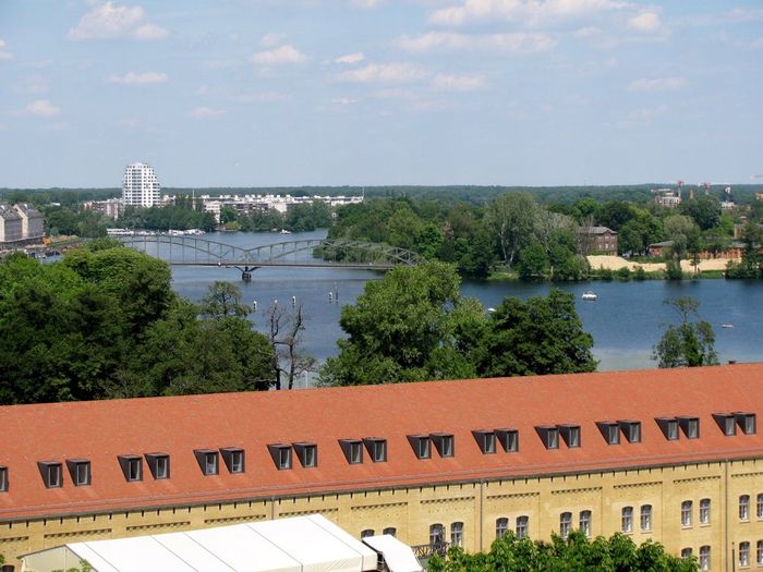 Spandauer See 2019. Blick vom Juliusturm der Zitadelle Berlin-Spandau aus.