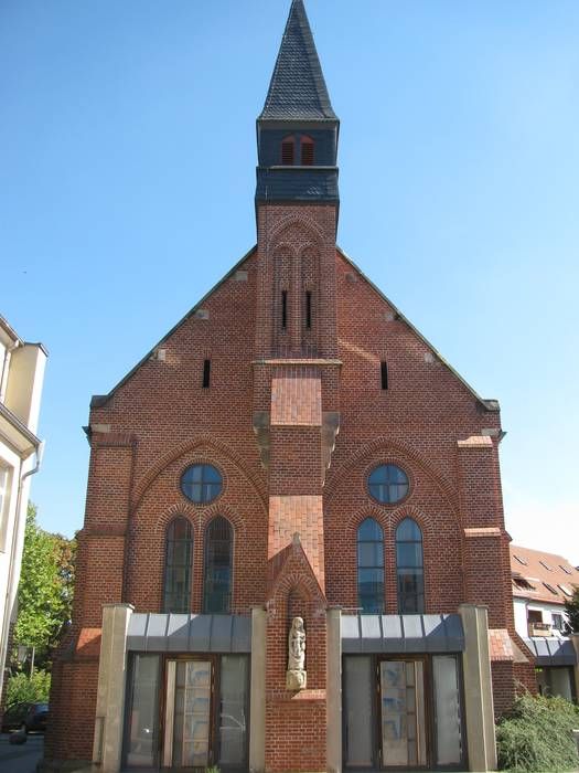 Die Kirche dort vor Ort im Spätsommer 2018. Wittenberg.