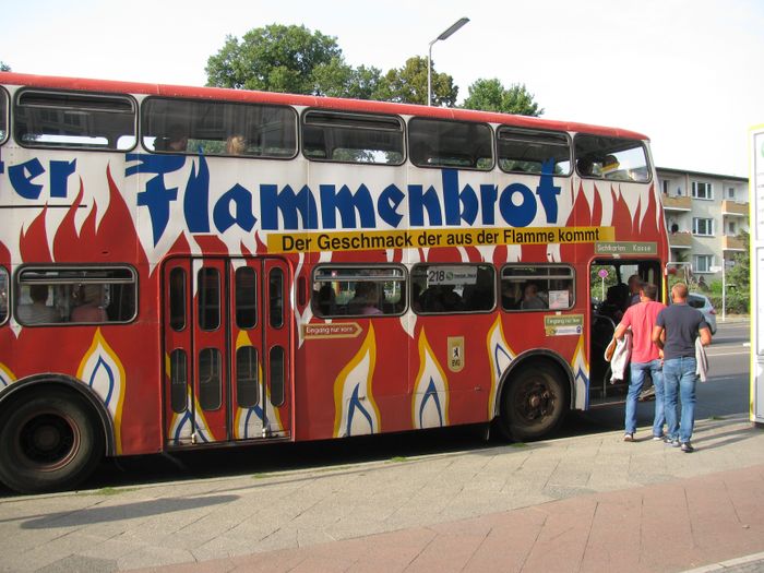 Dieser historische Bus der Buslinie 218 in Berlin wird vom DVN betreut.
